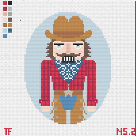 Nutcracker Cowboy - Oval