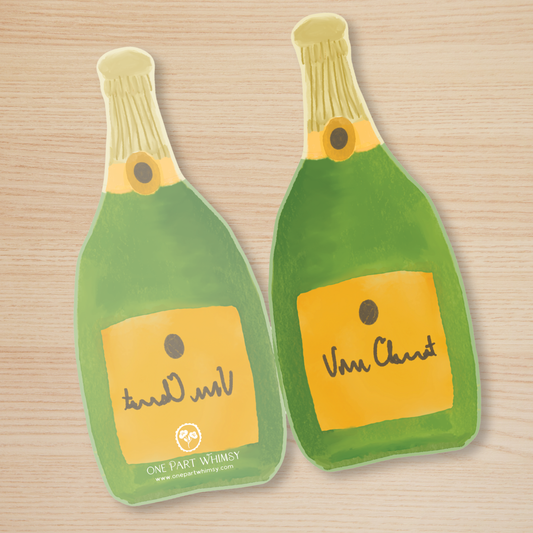 Champagne - Cut out card