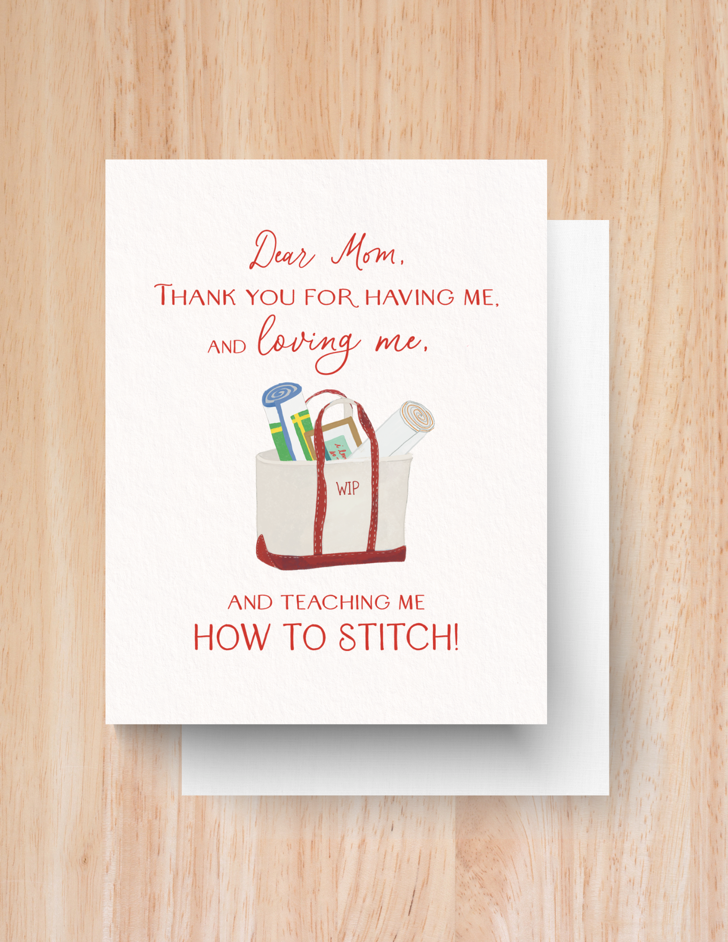 Dear Mom - Greeting Card