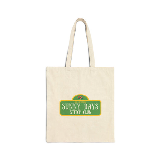 Sunny Days Stitch Club - Cotton Canvas Tote Bag