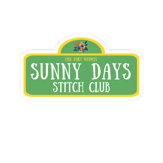Sunny Days Stitch Club - Logo Sticker!