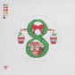 Day 8 - Eight Maids Milking -  12 Days of Christmas Needlepoint Canvas Series