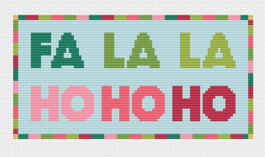 FA LA LA HO HO HO Pattern