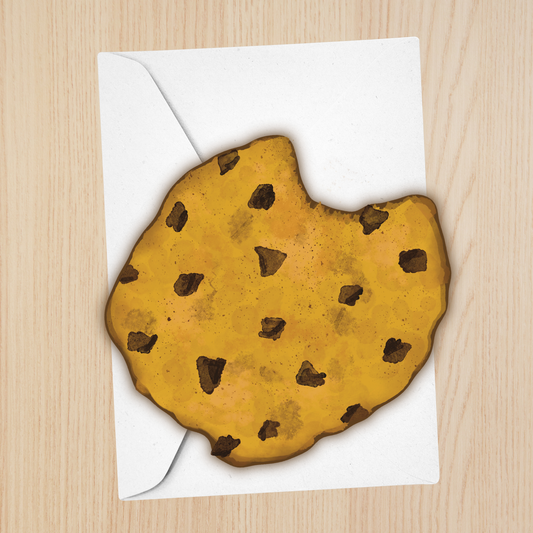Chocolate Chip Cookie - Cut out card