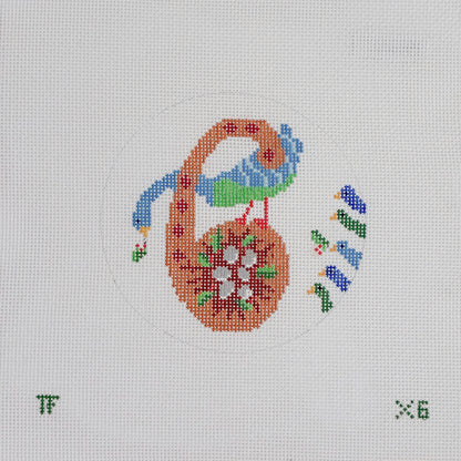 Day 6 - Six Geese Laying -  12 Days of Christmas Needlepoint Canvas Series