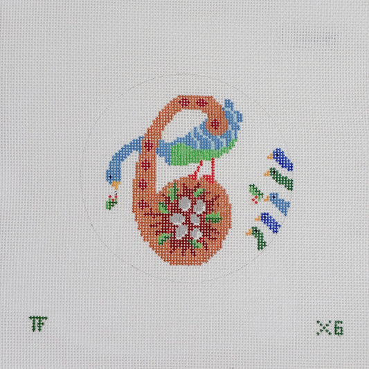 Day 6 - Six Geese Laying -  12 Days of Christmas Needlepoint Canvas Series