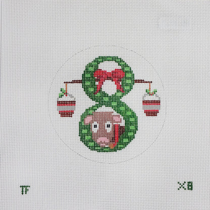 Day 8 - Eight Maids Milking -  12 Days of Christmas Needlepoint Canvas Series