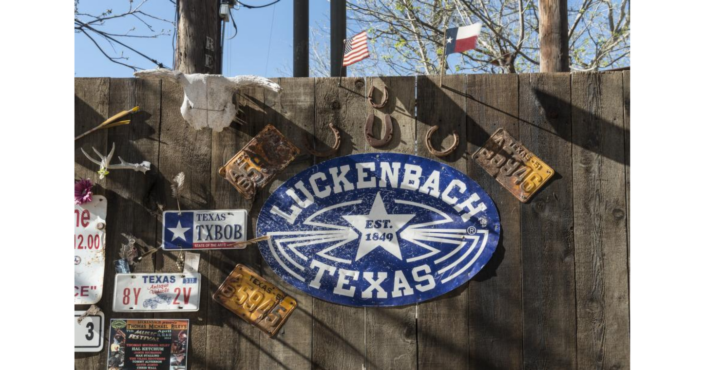 Luckenbach Texas Badge