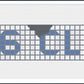 Houston Blue Tile - Custom Needlepoint sign