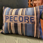 Houston Blue Tile - Custom Needlepoint sign